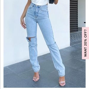 WHITEFOX SKINNY BOYFRIEND JEANS